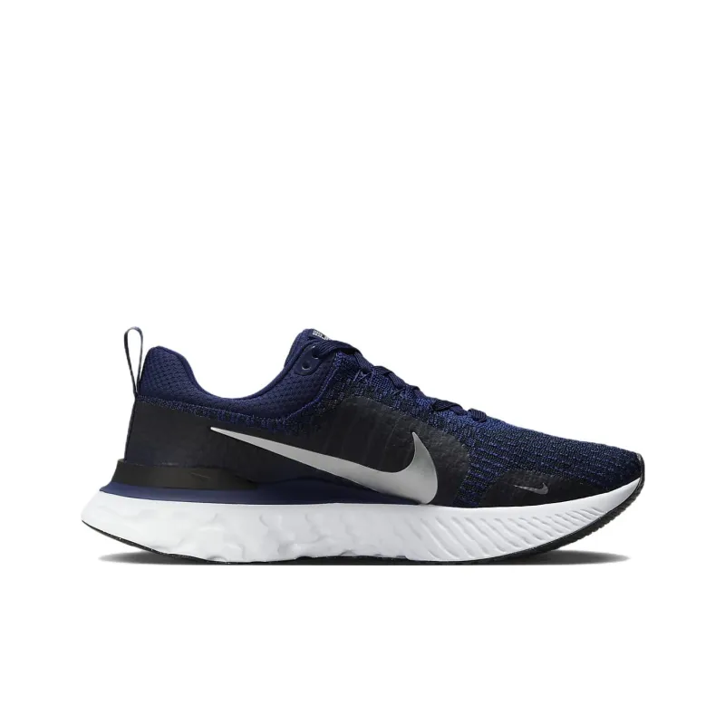 Nike React Infinity Run Flyknit 3 'College Navy Metallic Silver'-1