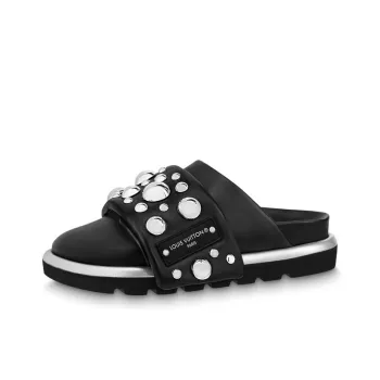 Yayoi Kusama x LOUIS VUITTON Pillow Slide Slippers Women's Black