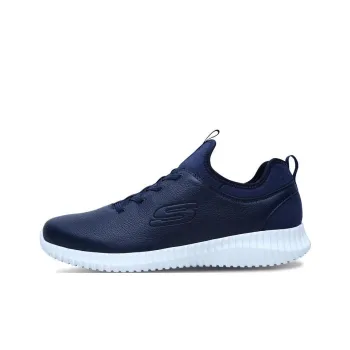 Skechers Elite Fle Cushioning Anti-Slip And Wear-Resistant Low-Top Casual Shoes Men's Navy