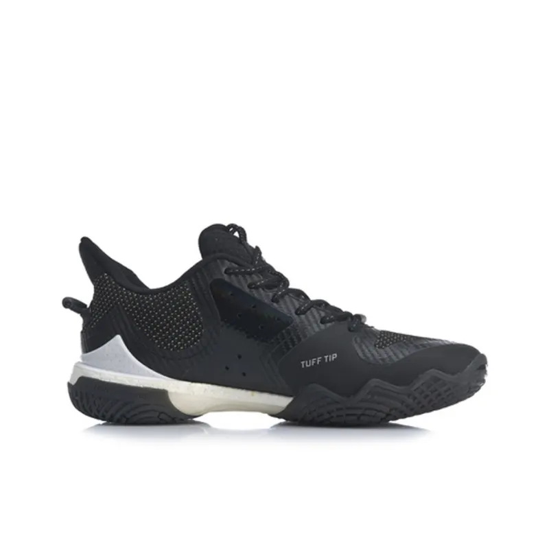 LiNing Battle Halberd Cushioning Anti-Slip And Wear-Resistant Low-Top Badminton Shoes Men's Standard Black-1