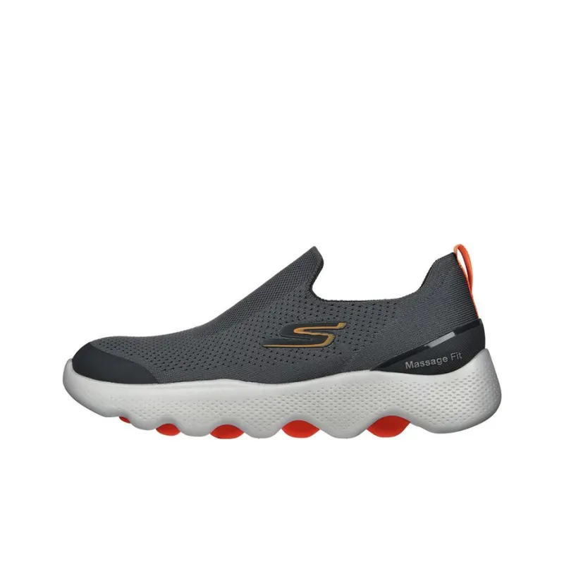 Skechers Go Walk Massage Fit Anti-Slip Wear-Resistant Breathable Lightweight Low-Top Casual Shoes Men's Gray-0