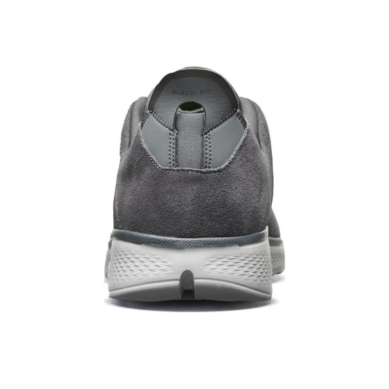 Skechers Go Walk 4 Acclaim Cushioning Anti-Slip And Wear-Resistant Low-Top Sports Casual Shoes Men Charcoal Gray-2