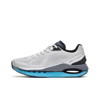 Anta Star Ring Elite Cushioned Slip Resistant Low Top Running Shoes Men's Gray Blue