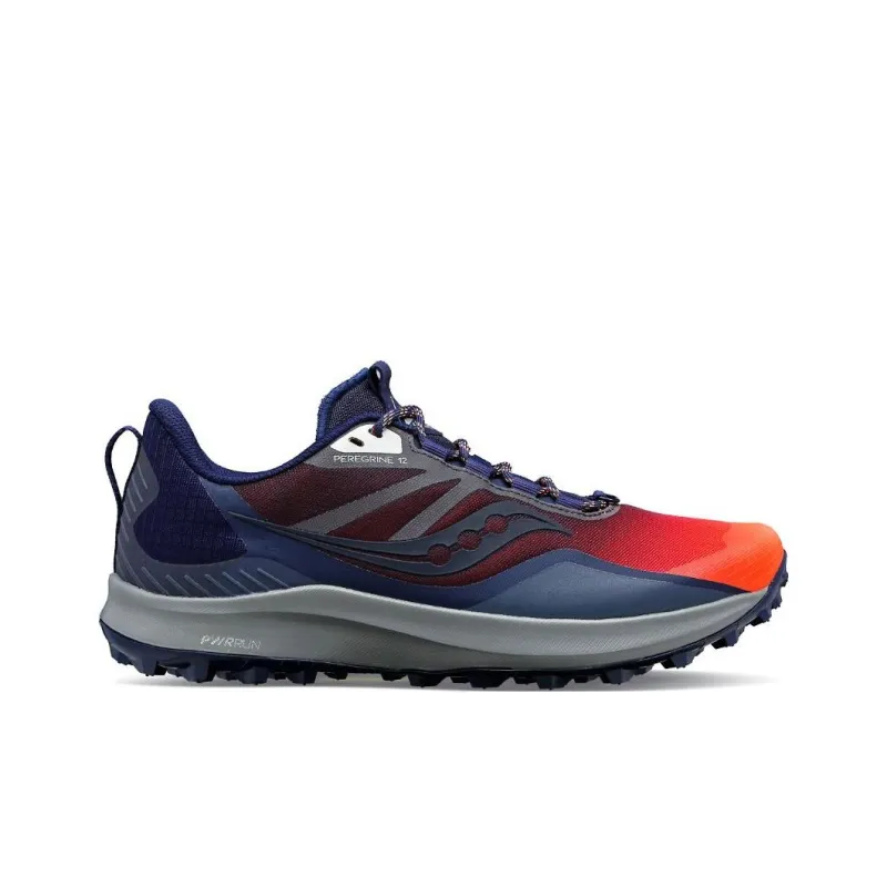 Saucony Peregrine 12 Running Shoes Women's Low-Top Blue/Orange-1