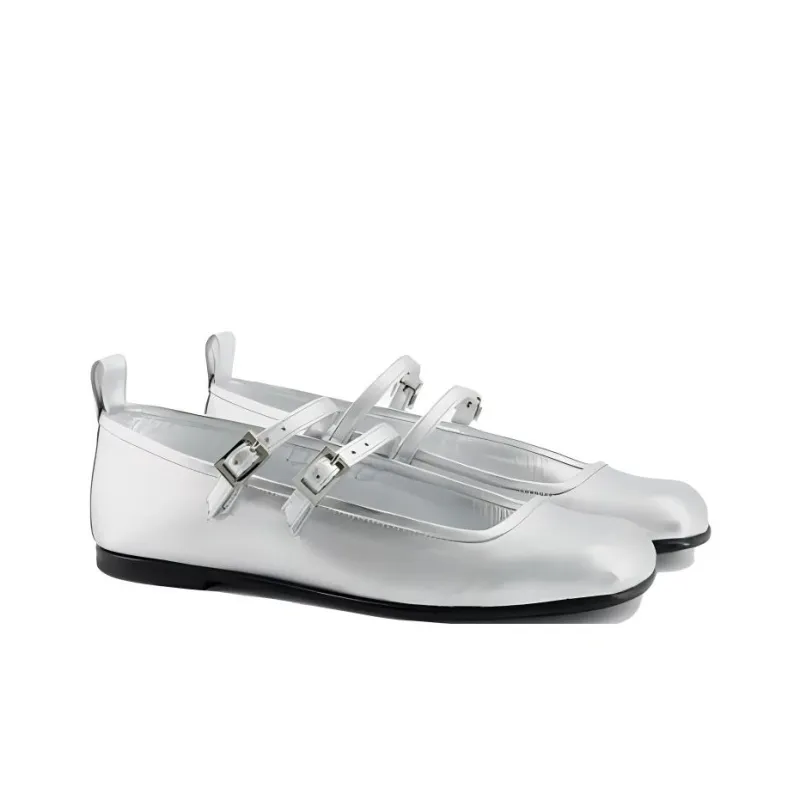 NODALETO Bulla Rina Casual Single Shoes Women's Silver-2