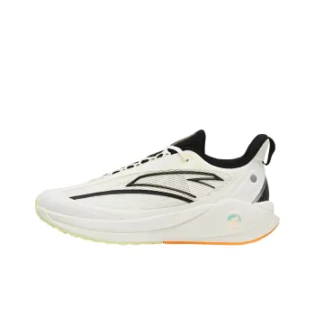 Anta C37 3.0 Anti Slip And Wear Resistant Breathable Low Top Running Shoes Black White Green