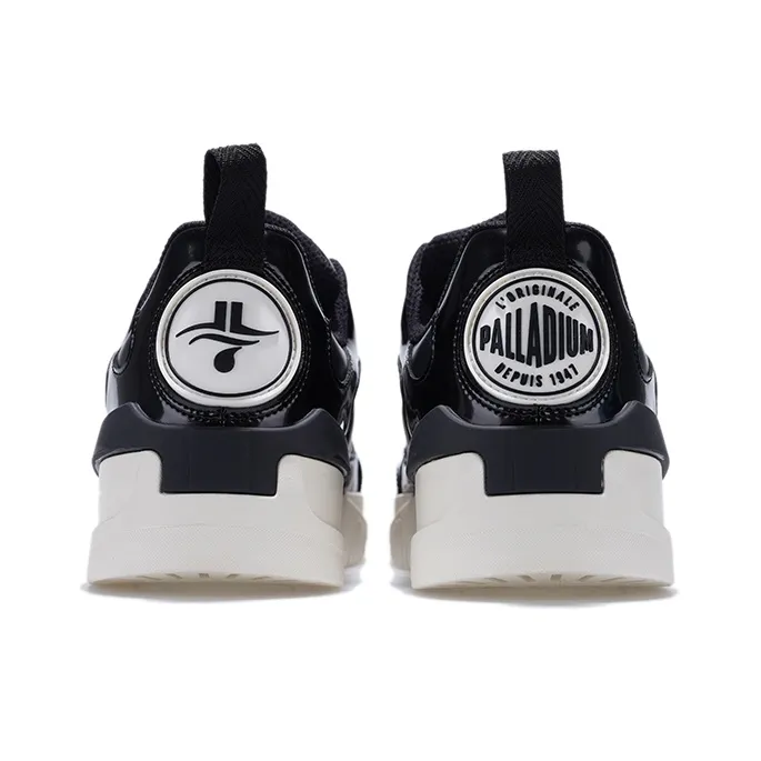 LINSHUHAO x Palladium Pallaslam Anti Slip Wear Resistant Low Top Skateboard Shoes Women's Black White-3