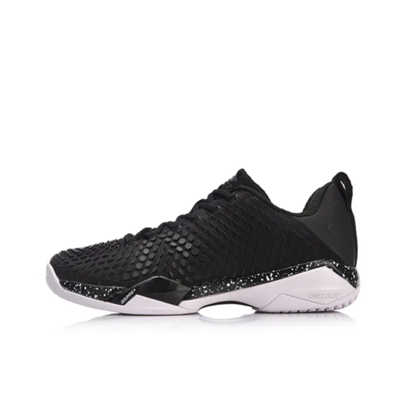 LiNing Frontier Shadow Pro2.0 Shock Absorbers Rebound Low Top Badminton Shoes Unisex Black-0