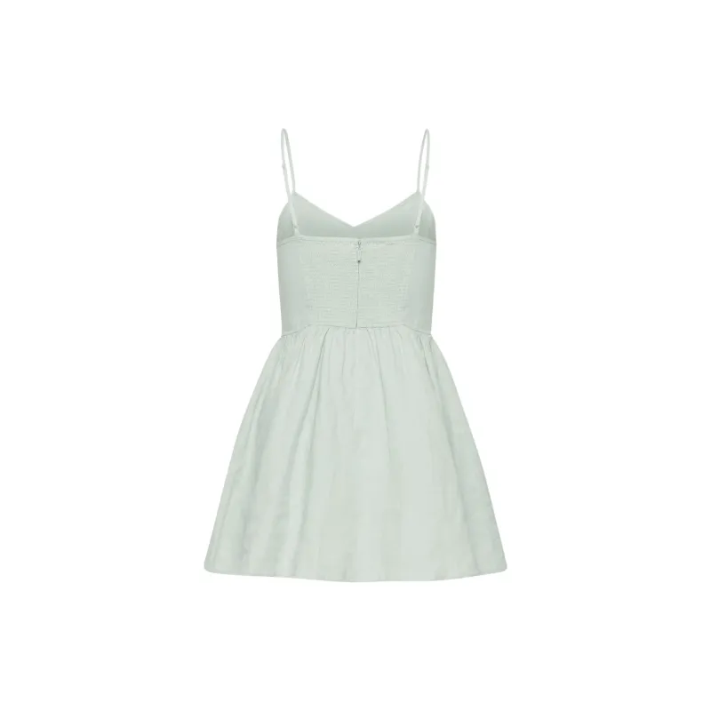 ARITZIA Wilfred Influence Linen Mini Dress Slip Dresses Women's Cool Iced Mint-1