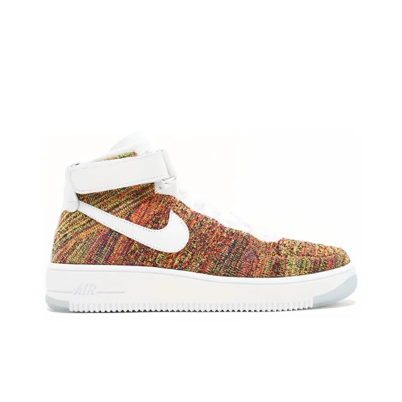 Nike Air Force 1 Mid Flyknit Multi Color White-1