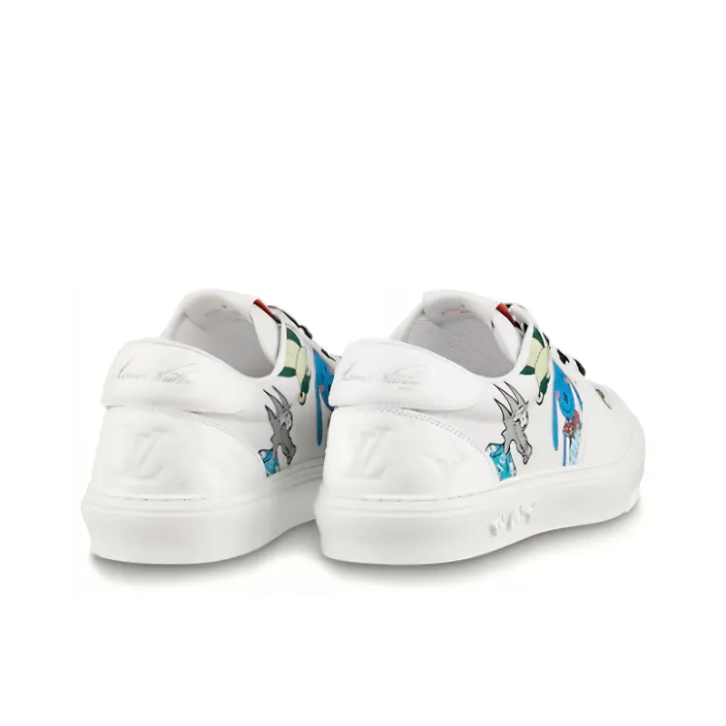 LOUIS VUITTON Ollie Sneakers 'White With Drawings'-3