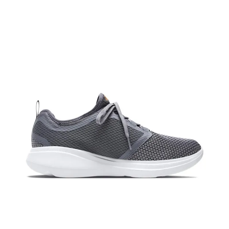 Skechers GO RUN Fast Cushioning Anti-Slip And Wear-Resistant Low-Top Running Shoes Gray Orange-1