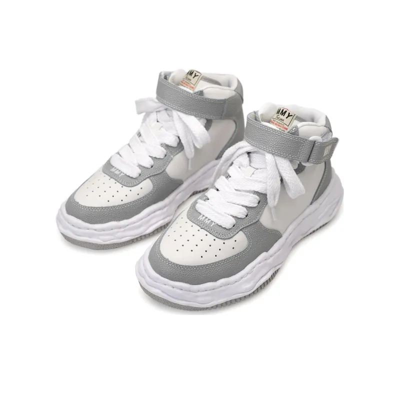 Maison MIHARA YASUHIRO Logo embroidered Leather Sneakers-6