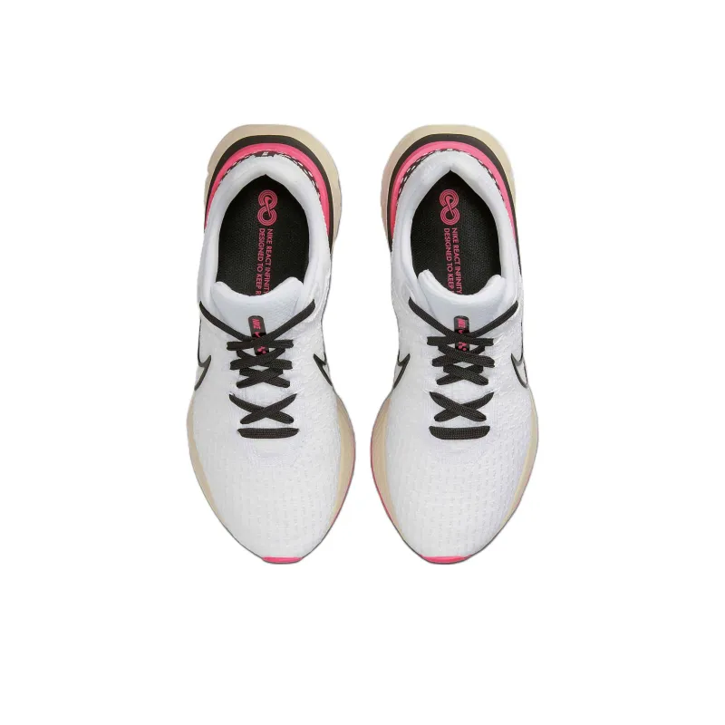 Nike React Infinity Run Flyknit 3 White Hyper Pink-3