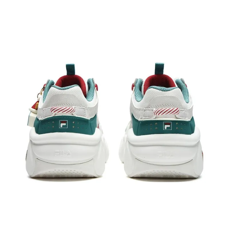 FILA Panini Xmas Shoes 'White Green' Women's-4