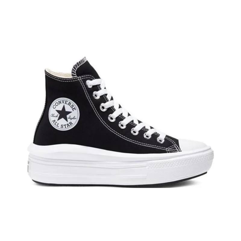 Converse Chuck Taylor All Star Move Hi Black Women's-1