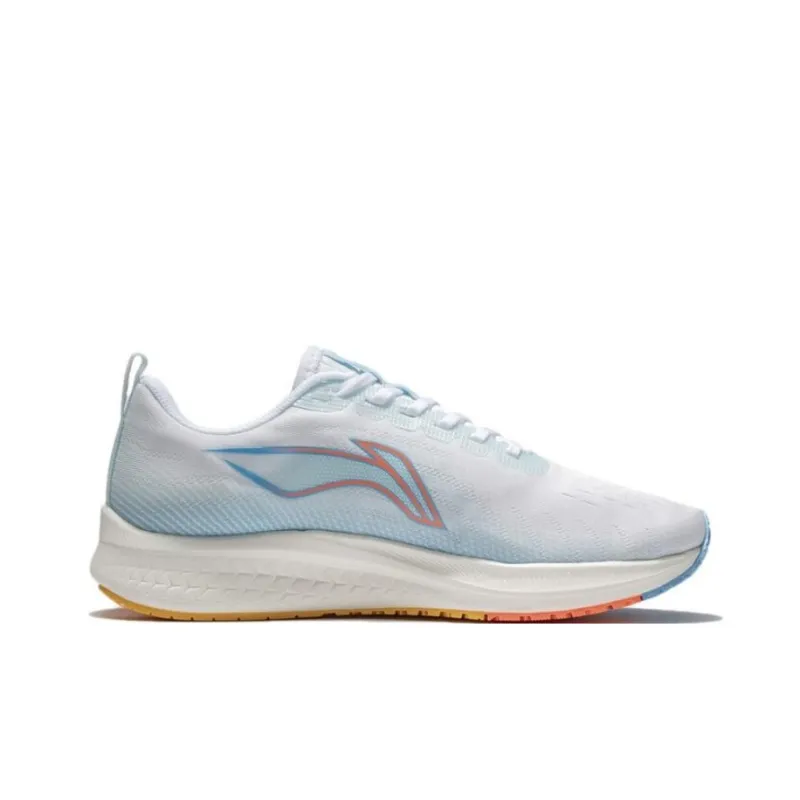 LiNing Red Hare 5 Durable Breathable Low Top Running Shoes Women's White Blue-1