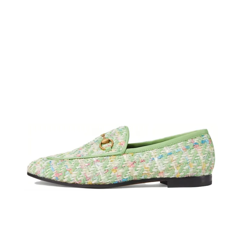 GUCCI Jordaan Loafers Women's Green-0