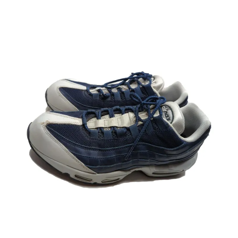 Nike Air Max 95 Cushioning Anti-Slip And Wear-Resistant Low-Top Running Shoes Men's Blue Gray-1