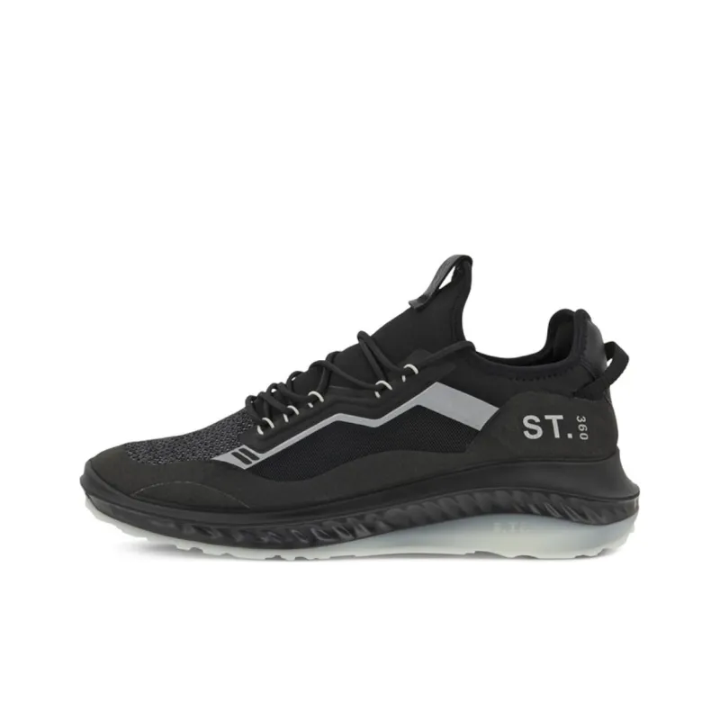 Ecco Fit For Action Low Top Sports Casual Shoes Men's Black-0