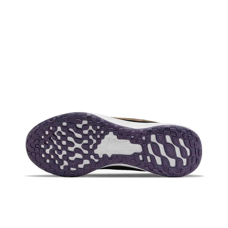 Nike REVOLUTION 6 Cushioning Breathable Lightweight Wear-Resistant Slip-Resistant Low-Top Running Shoes GS Black Gold-5