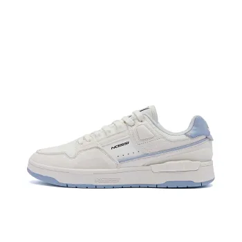 QIAODAN Mortise And Wood Zero Abrasion Resistant Breathable Low Top Skateboard Shoes Men's White Blue