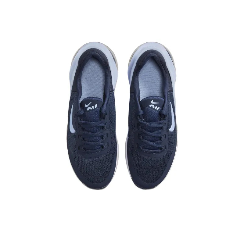 Nike Air Max 270 Slip Resistant Cushioning Abrasion Resistant Low Top Casual Shoes GS Blue White-3