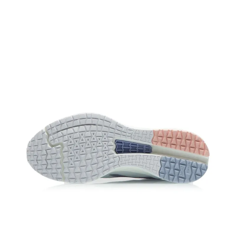 LiNing Red Hare 4 Cushioning Anti Slip And Wear Resistant Low Top Running Shoes Women's White Gray Red Blue-5