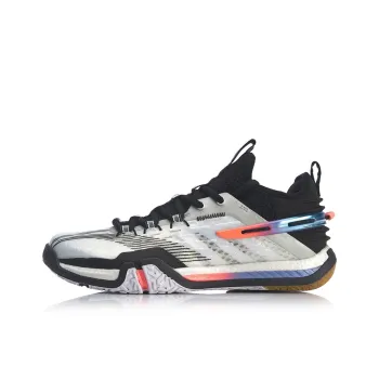 LINING Quick Start Badminton Shoes Women's Low Top Black White