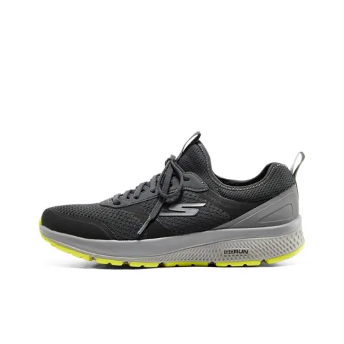 Skechers Go Run Consistent Running Shoes Men Low-Top Charcoal Gray