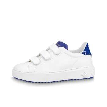 LOUIS VUITTON Time Out Sneakers 'White With Blue' Women's