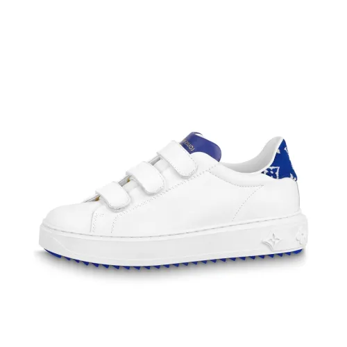 LOUIS VUITTON Time Out Sneakers 'White With Blue' Women's