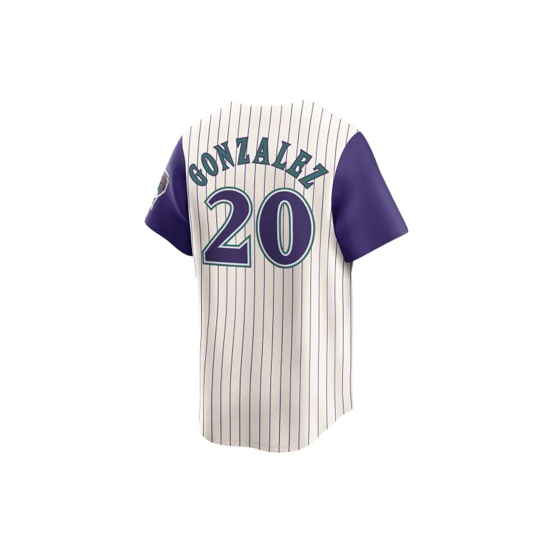 Nike Randy Johnson Arizona Diamondbacks Cooperstown Men's Nike Dri FIT Adv Mlb Limited Jersey-1