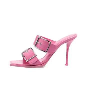 Alexander McQueen Buckle Detailed Heeled Sandals Women's
