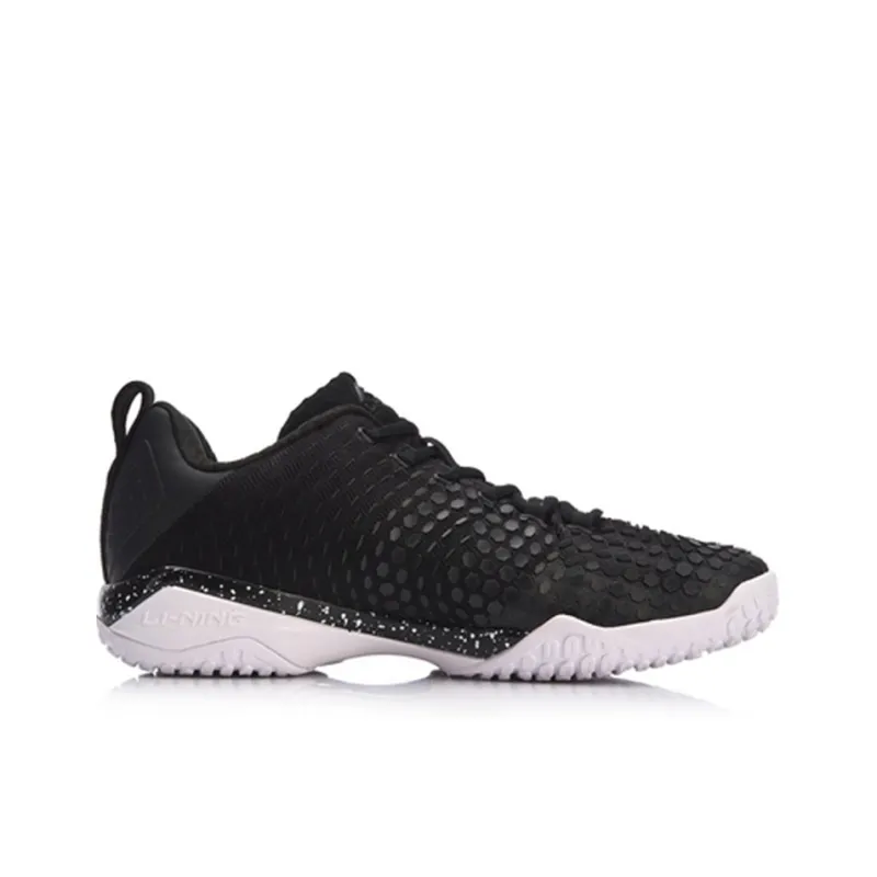 LiNing Frontier Shadow Pro2.0 Shock Absorbers Rebound Low Top Badminton Shoes Unisex Black-1