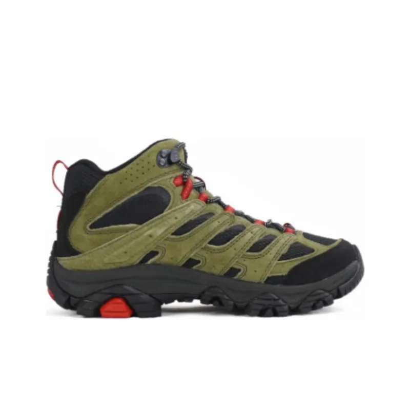 MERRELL MOAB 3 Shock-absorbing And Waterproof High-Top Trekking Shoes Men's Green-1