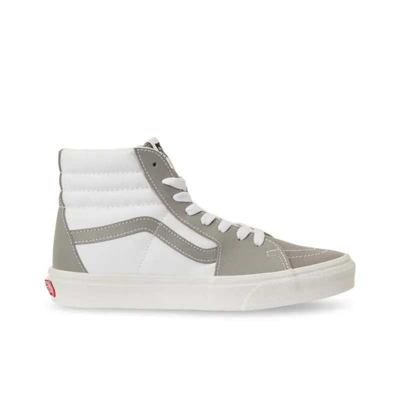 Vans SK8 HI Casual Skateboarding Shoes Unisex Gray White-1