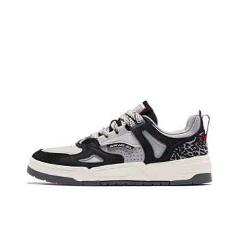 QIAODAN Inheritance 2.0 Enablement 2.0 Wear Resistant Low Top Skateboard Shoes Black Gray