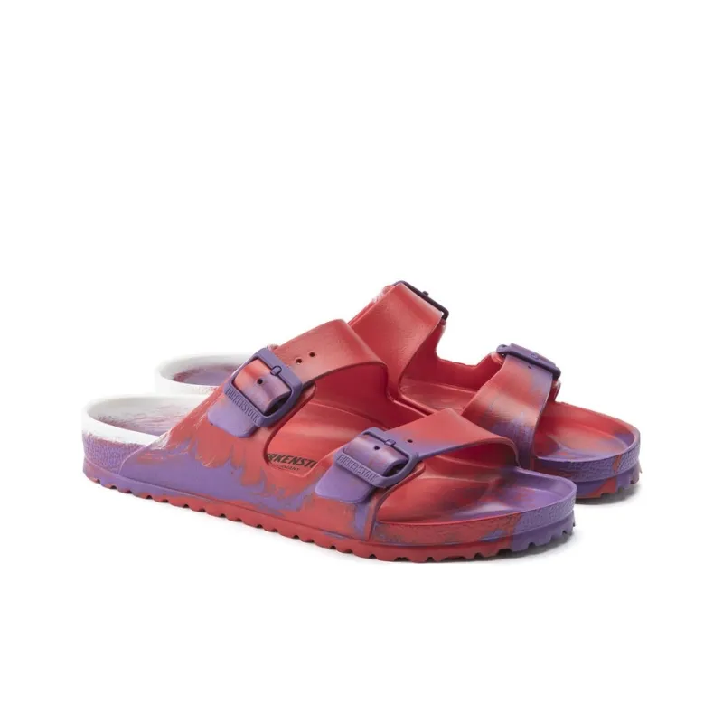 Birkenstock Arizona Stylish Sandal Unisex Fuchsia White-2