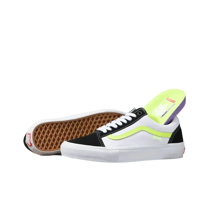 Vans Old Skool Neon Skate 'White Black Green'-4