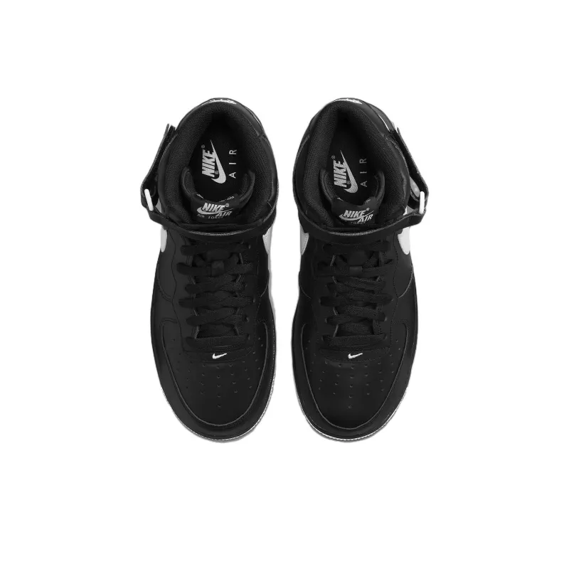 Nike Air Force 1 Mid '07 Black White Sole-3