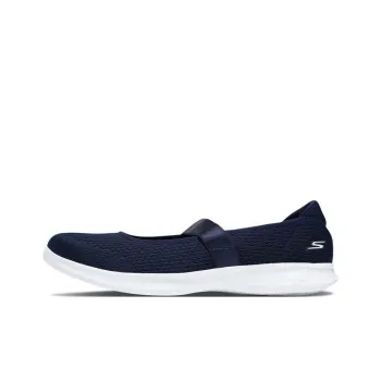 Skechers Go Step Lite Cushioning Anti-Slip And Wear-Resistant Low-Top Sports Casual Shoes Women's Marine Blue