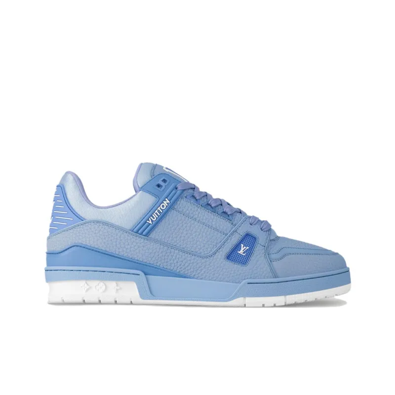 LOUIS VUITTON LV Trainer Light Blue White-1