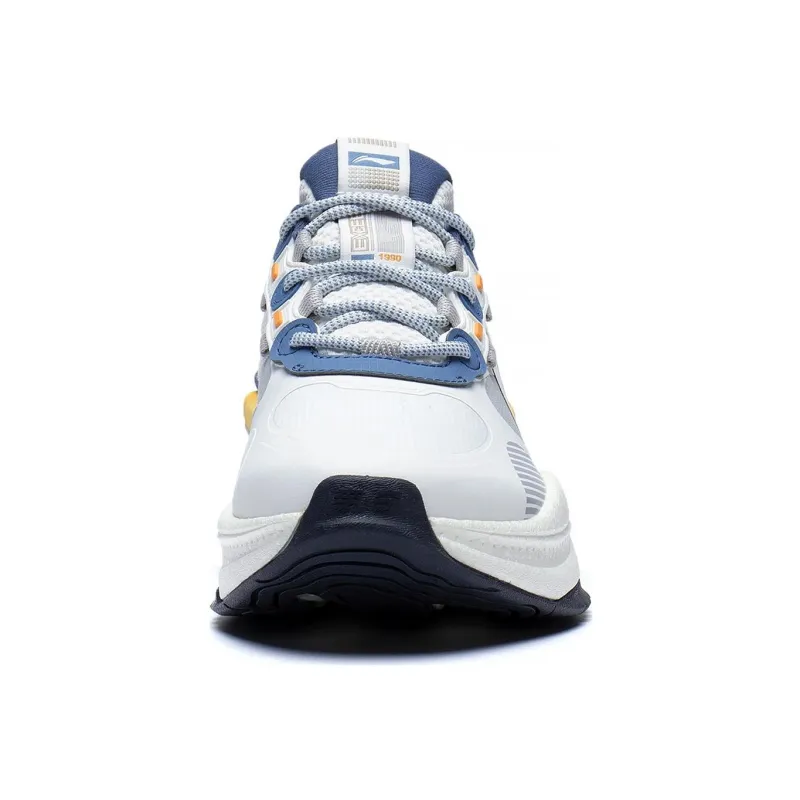 LiNing Exceed 5 Cushioned Anti Slip And Wear Resistant Lightweight Low Top Casual Shoes Men's Mist White-4
