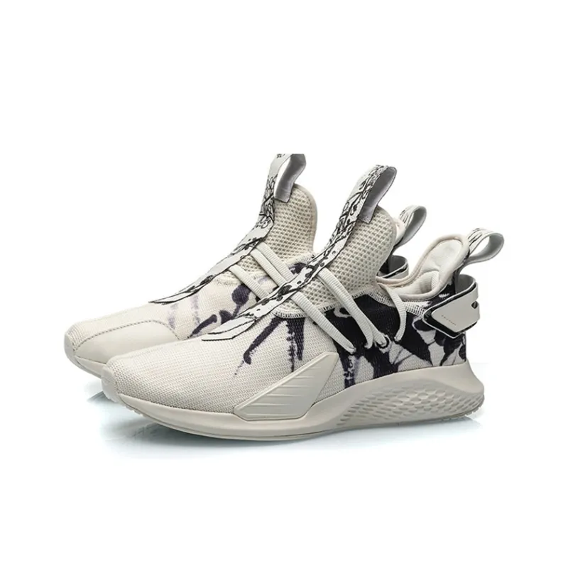 LiNing CF Chen Peng New York Fashion Apparel Weekly Runway Non-slip Lightweight Low-Top Casual Shoes Men's Black White-2