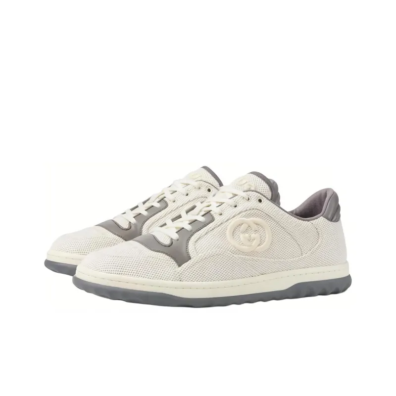 GUCCI MAC80 Low Top Skateboard Shoes Men's Beige-2