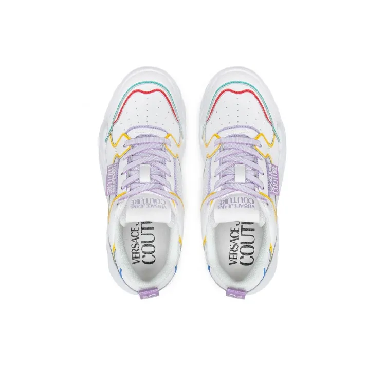 VERSACE JEANS Versace Low Top Sports Casual Shoes Women's White-2