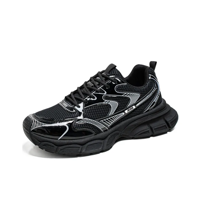 JKEM Anti-Slip Wear-Resistant Low-Top Chunky Sneakers Men's-1