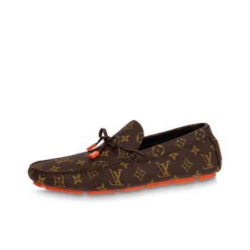 LOUIS VUITTON Driver Moccasin Shoes Casual Shoes Men's Brown