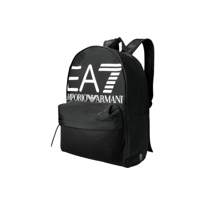 EMPORIO ARMANI EA7 Polyester Backpack Large Size Unisex Black-1